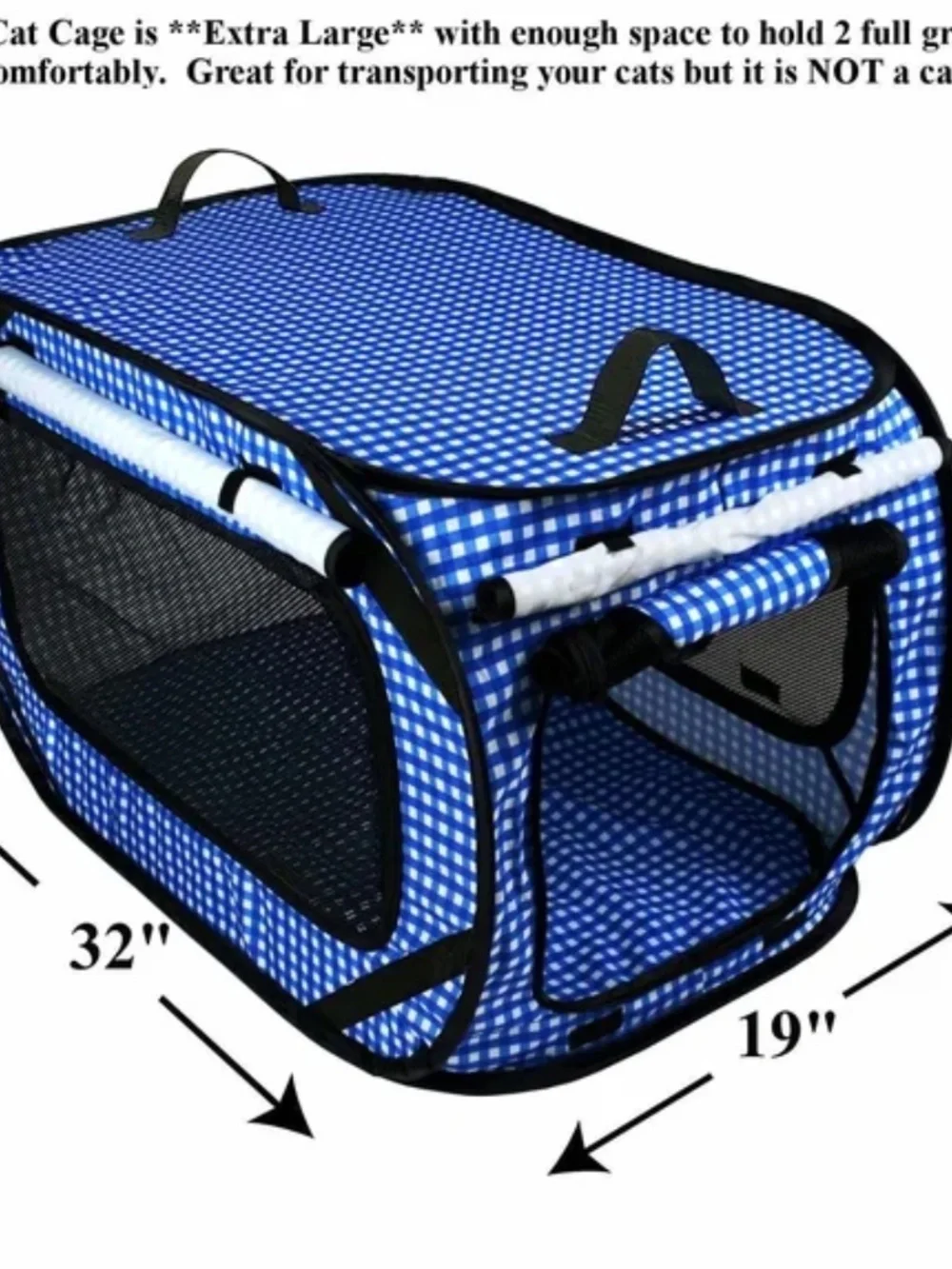 Pet Fit For Life Extra Large Cat Carrier for Travel -